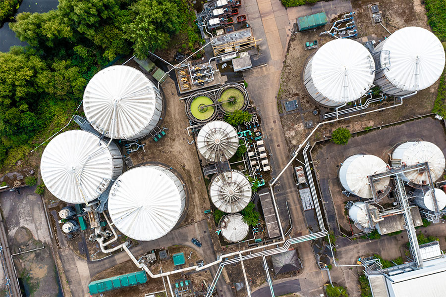 chemical storage tanks