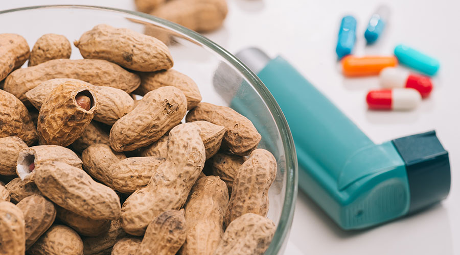 peanut allergy treatment with inhaler